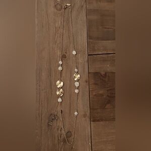 Ann Taylor Gold and Silver Disc Necklace